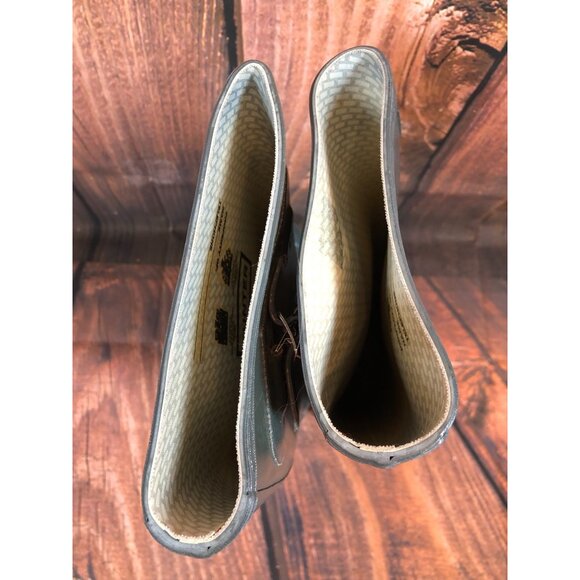 Hunter W23616 Original Gloss Tall Gray/Blue Rain Boots Womens 5 (v5p) - Picture 8 of 12